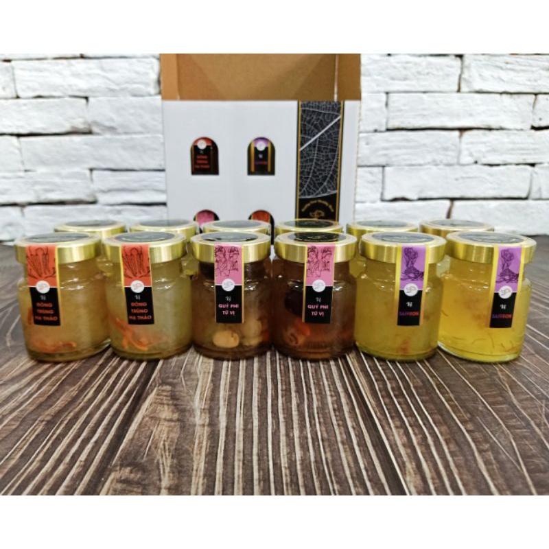 Lốc 6 hũ yến chưng đông trùng không đường hũ 70ml