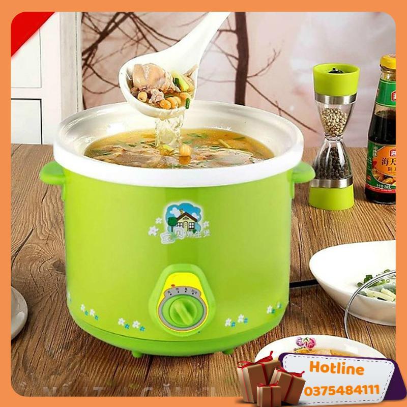 Nồi Điện Nấu Cháo Hầm Thịt Kho Cá Đa Năng 2.5L - Hàng Loại 1