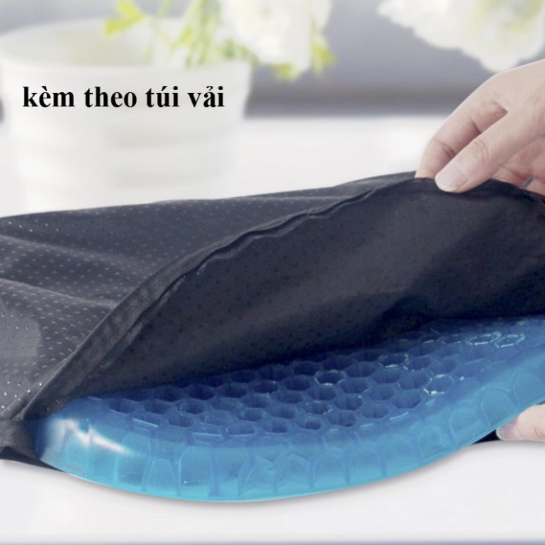 Đệm Gel Lót Ghế Văn Phòng, Lót Yên Xe Máy, Xe Ô Tô Thoáng Khí Siêu Mềm