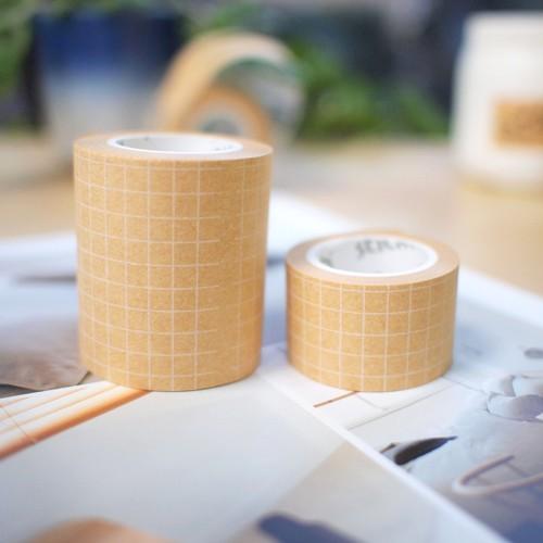 20m Lõi cuộn giấy note Kraft trơn & kẻ caro - 2.5cmx10m x 2 cuộn