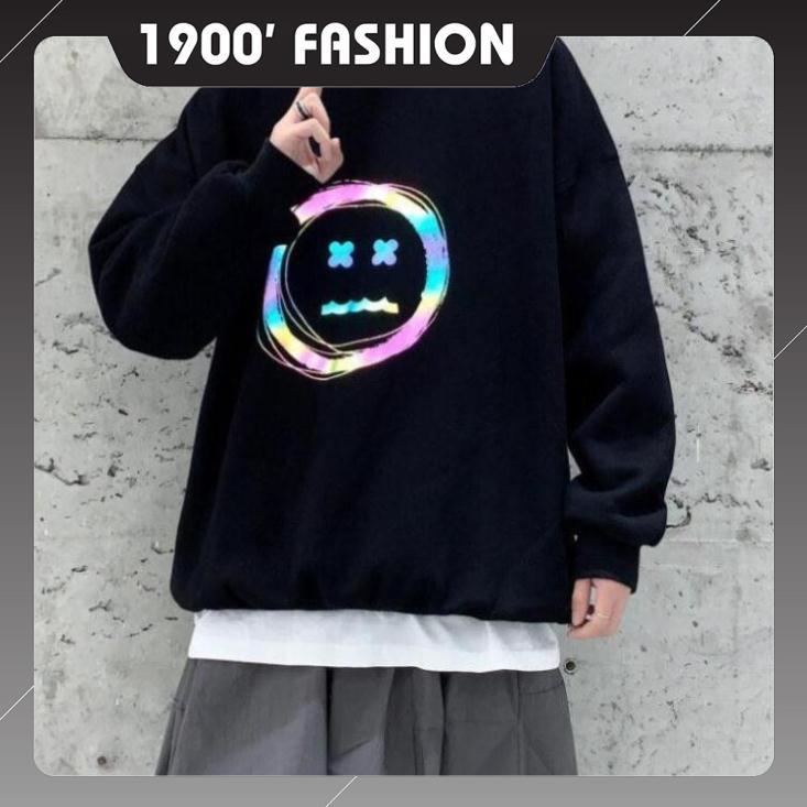 Áo Nỉ Sweater in hình mặt cười cực ngầu - Áo sweater dày dặn, áo sweater nam nữ đẹp,áo đôi đẹp