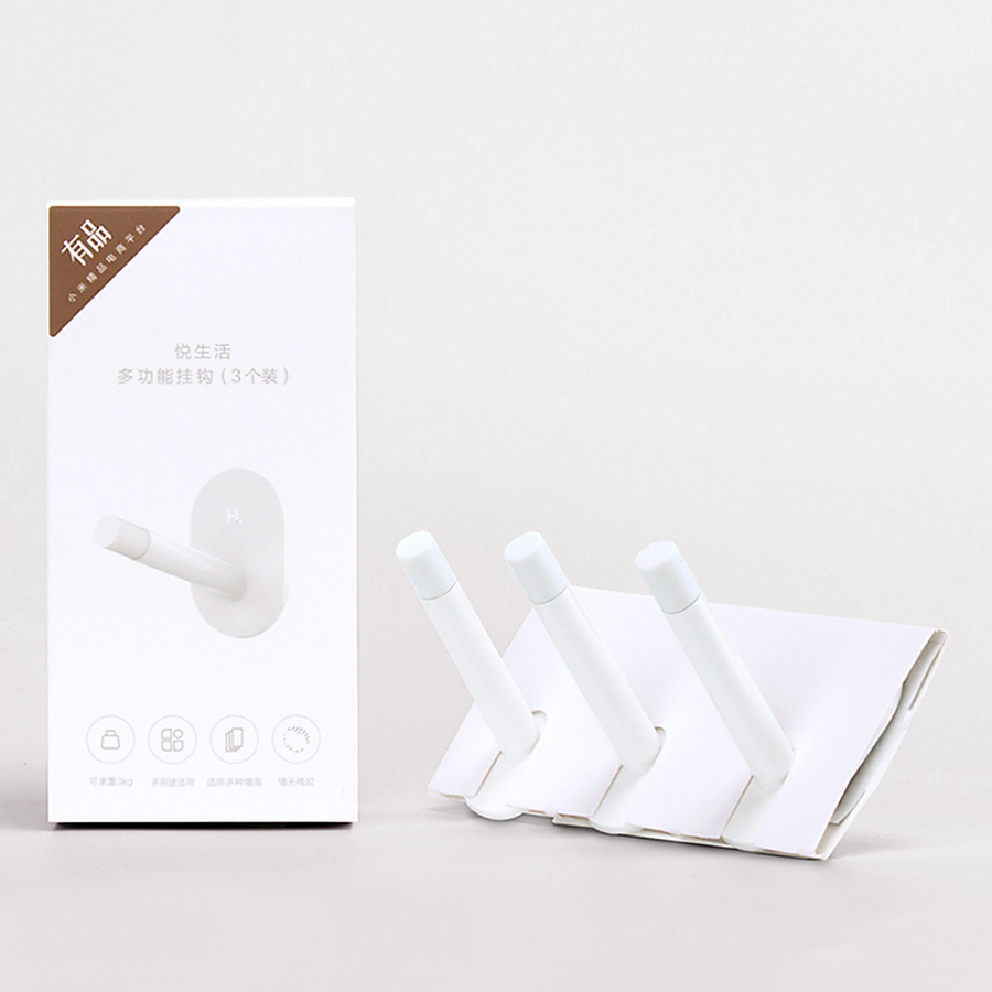 Bộ 3 Móc Treo Đa Năng Xiaomi Trắng