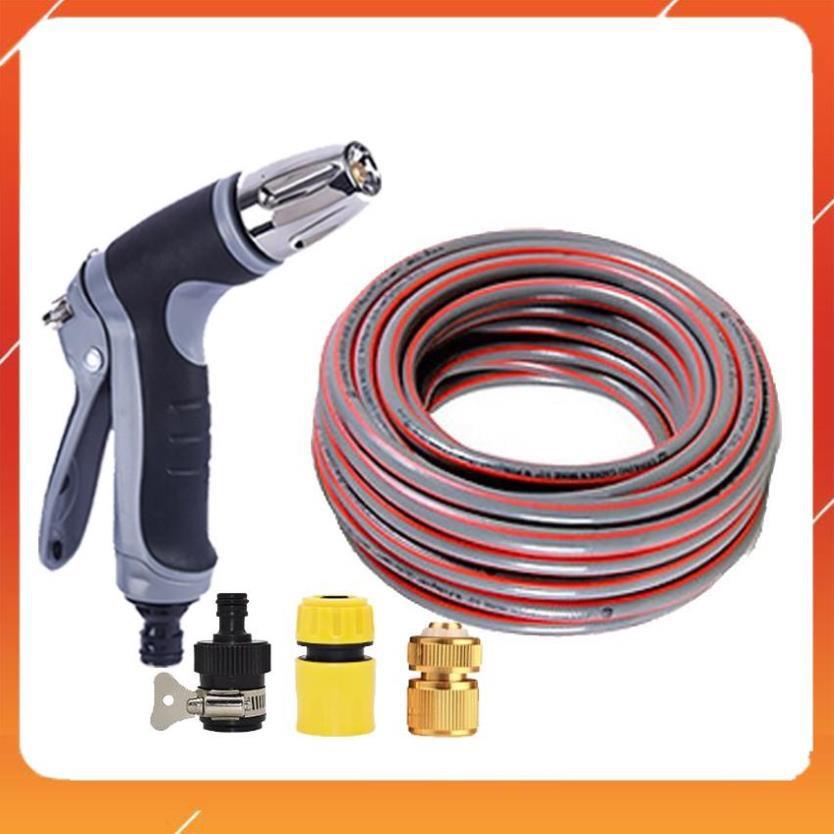 Bộ dây và vòi xịt rửa xe tưới cây tăng áp 15M 206817
