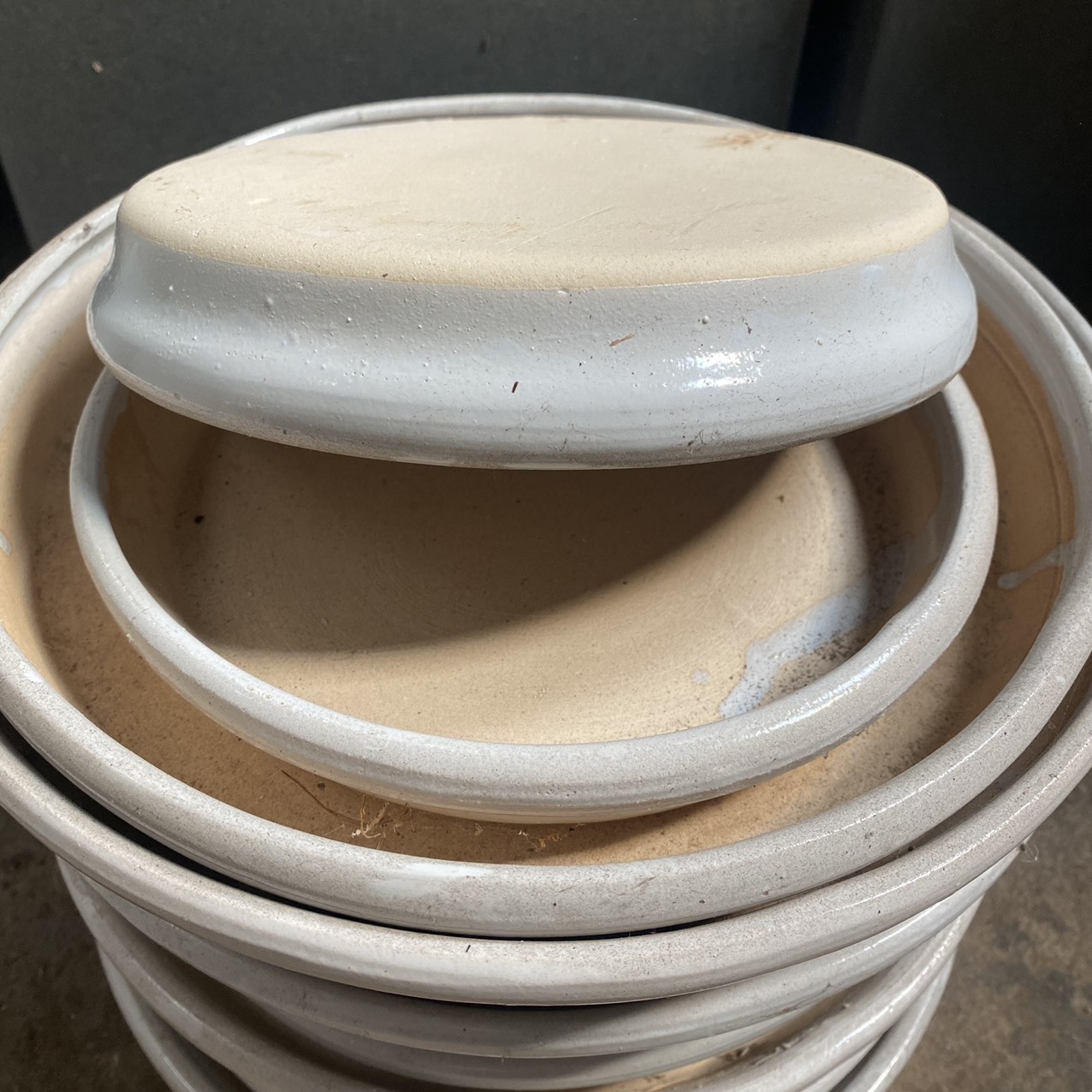 Combo 5 chiếc đĩa sứ lót chậu cây đường kính 20cm