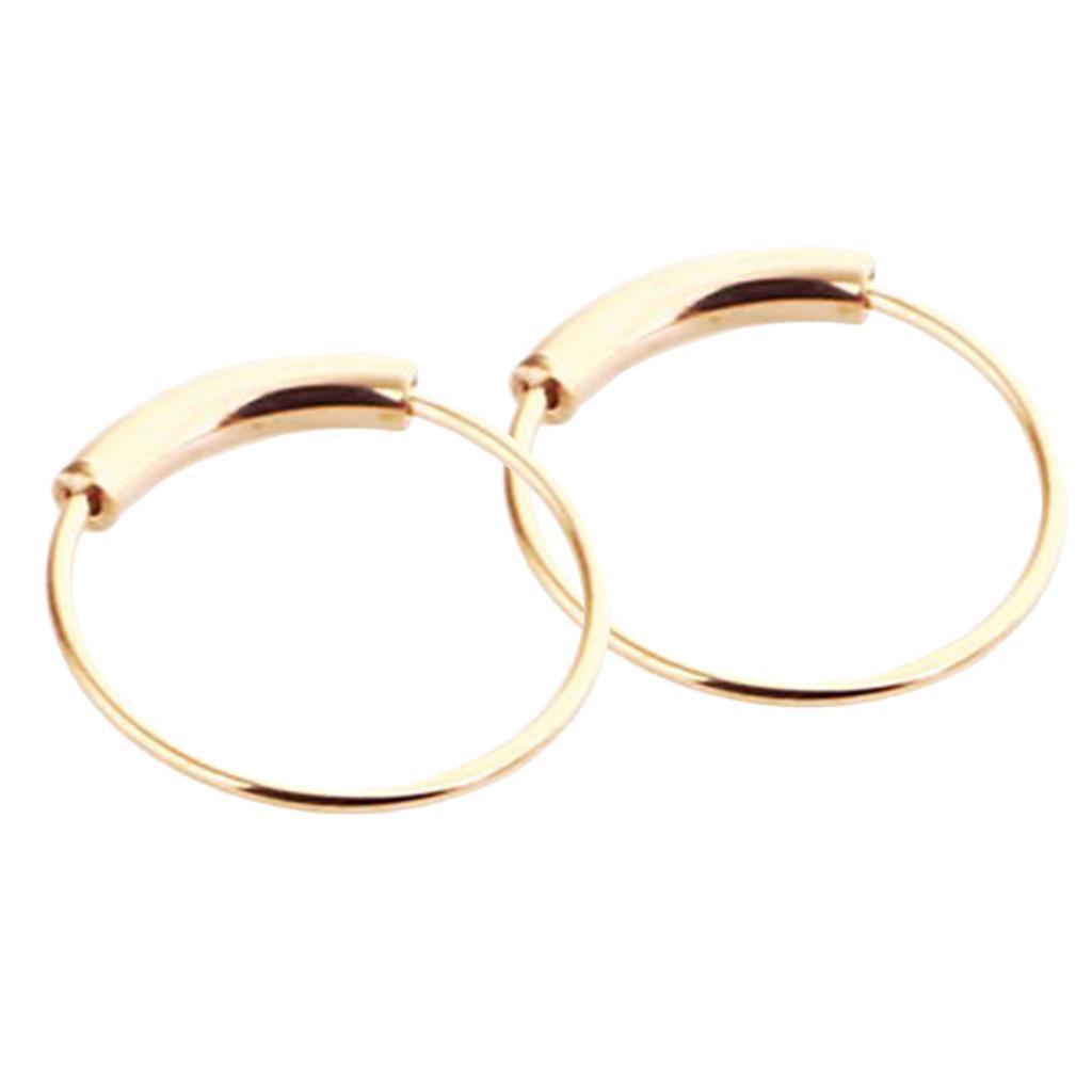 2-7pack 2pcs Nose Ring Nose Hoop Tragus Helix Ear Piercing Steel Ring 6mm Rose