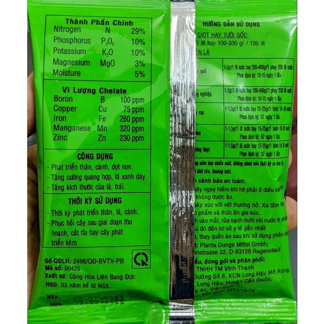 Phân bón Nutri - Gold 29-10-10 . Siêu đâm chồi phát đọt, xanh dày, bóng mỡ lá