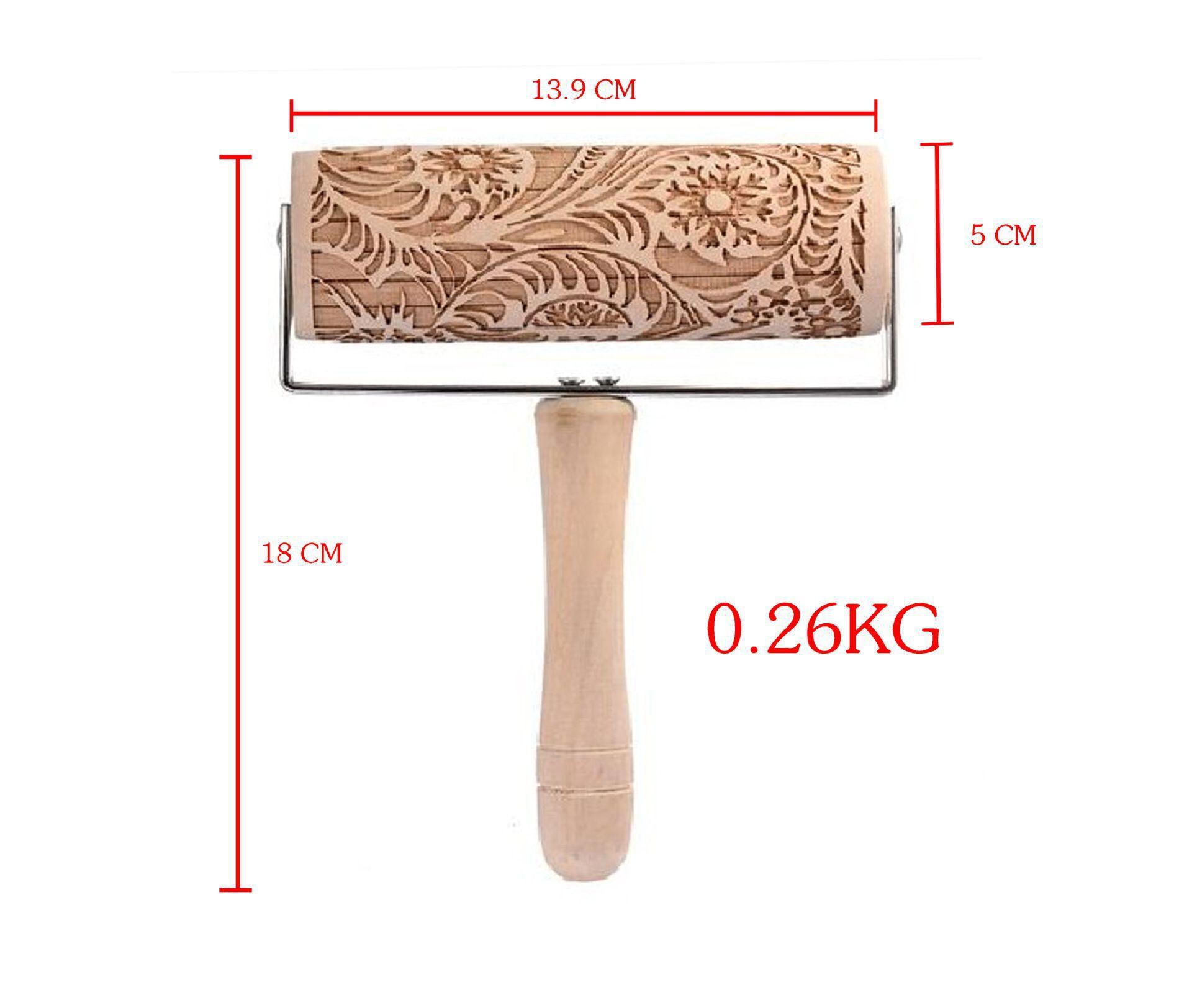 Giáng Sinh Nổi Gỗ Cán Dập Nổi Bánh Bột Con Lăn DIY Bếp Nướng Công Cụ Cho Hộ Gia Đình Làm Bánh Phụ Kiện