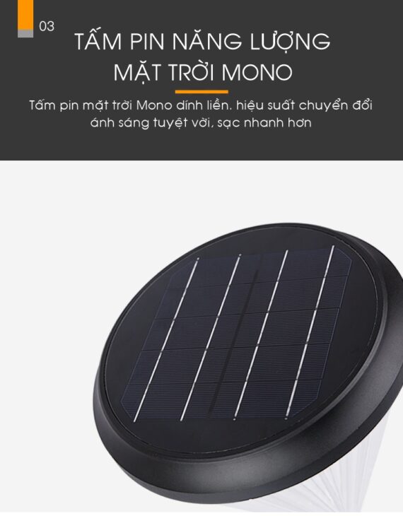 Đèn trụ sân vườn năng lượng mặt trời hình Kim cương TS07D