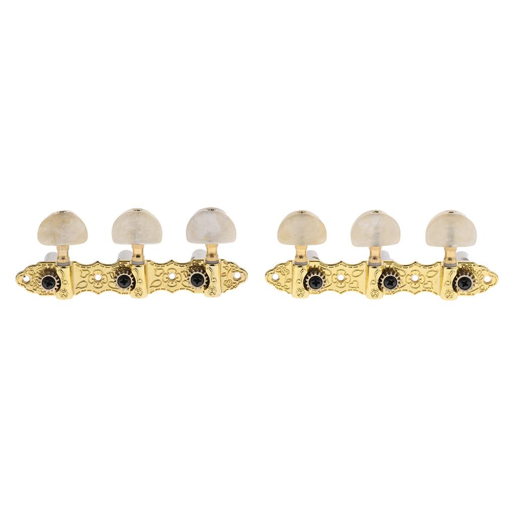2 Pcs Classical Guitar Tuning Pegs Tuners Machine Heads For 6 String Guitar