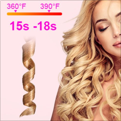 Máy uốn tóc tự động không dây chuẩn FDA 6 cấp độ nhiệt màn hình LCD