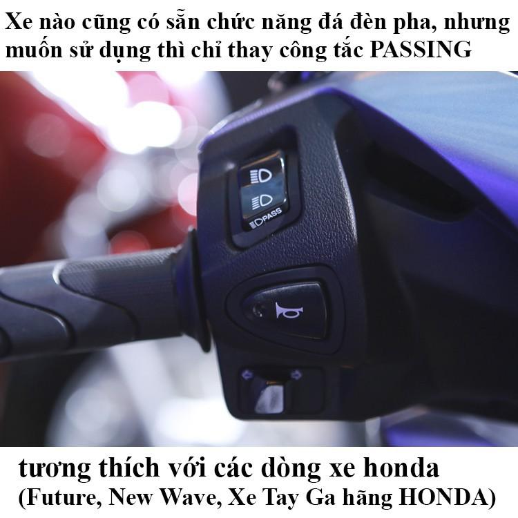 Công tắc tắt đèn passing pha cốt xe máy đời mới lắp chuẩn không cần chế chân đồng dày hàng đẹp