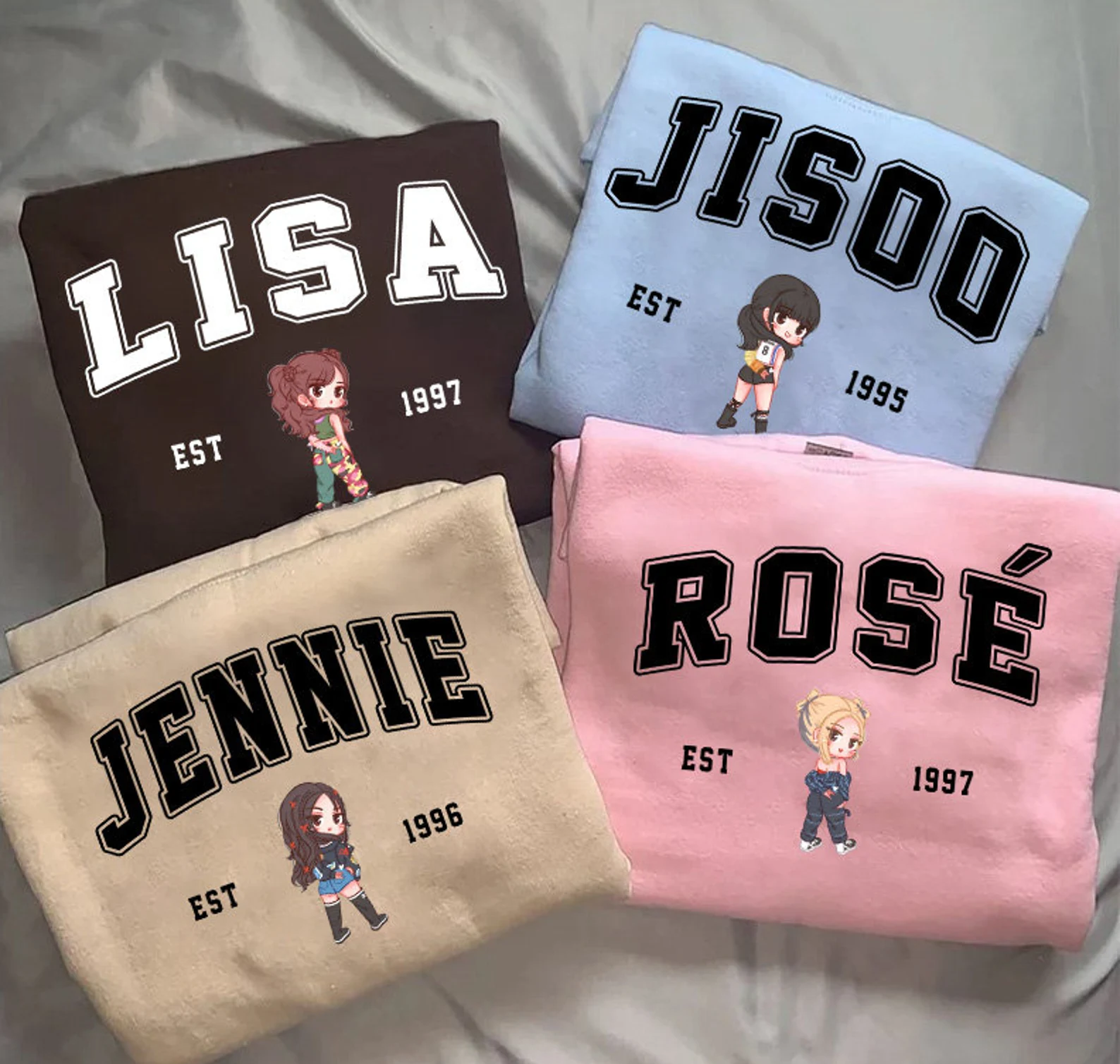 Áo sweater Blackpink Jennie Jisoo Lisa Rosé