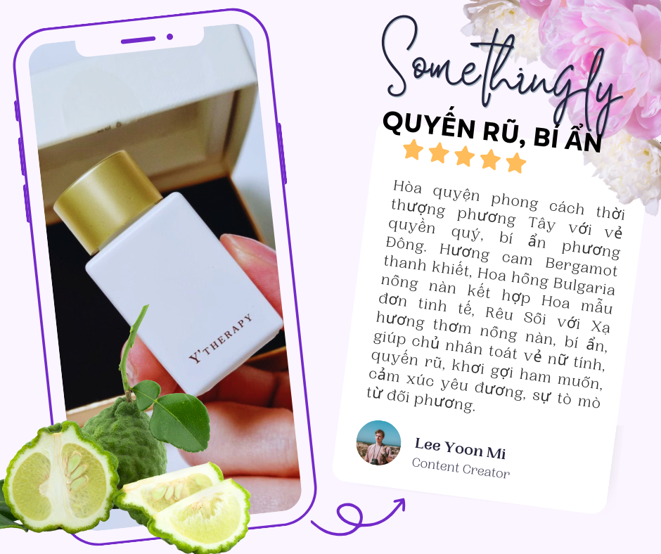Nước hoa cô bé cao cấp Ytherapy Somethingly 10ml nhập khẩu Hàn Quốc lưu hương 50 giờ hương thơm quyến rũ bí ẩn