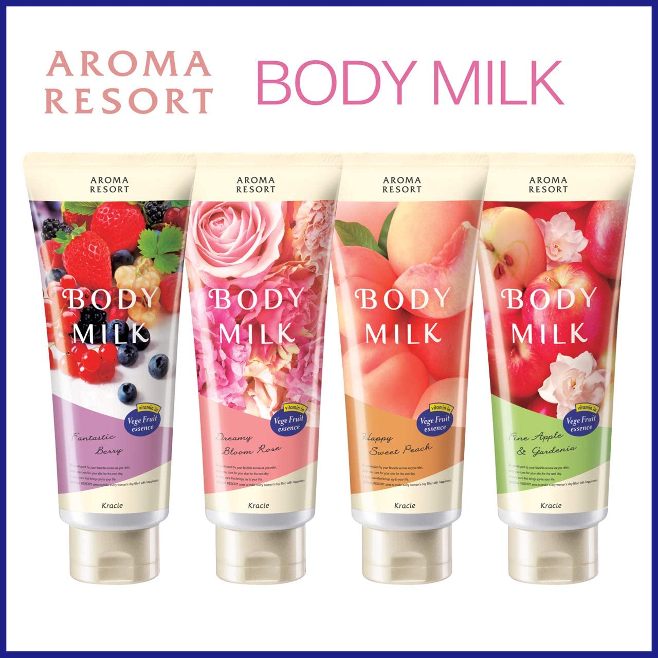 Sữa dưỡng thể hương đào Aroma Resort Kracie body milk 200g