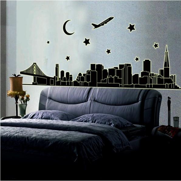Decal trang trí Thành Phố Trăng Sao - Dạ Quang A.H