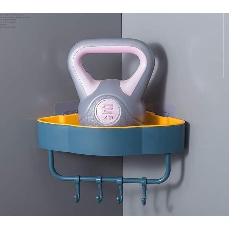 Kệ góc để đồ nhà tắm hình đám mây kèm móc treo tiện dụng