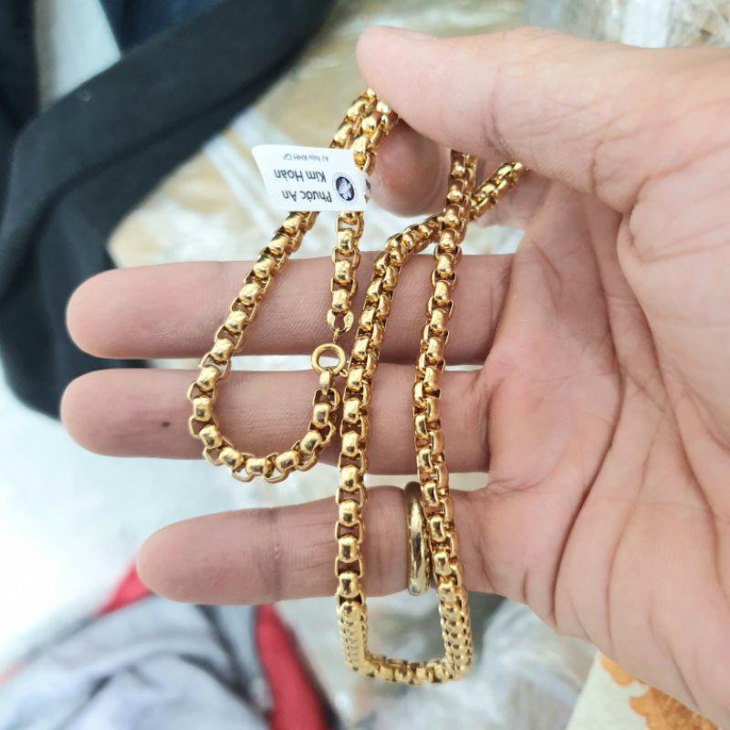 Dây Chuyền Ống Vuông 3MM-7MM Titanium Cao Cấp-Dùng tắm rửa thoải mái