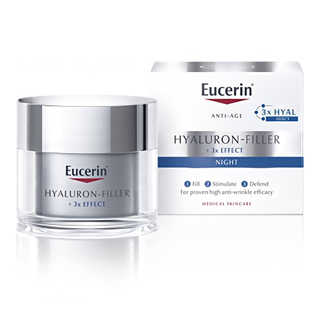 Kem dưỡng đêm giảm nếp nhăn Eucerin Hyaluron[3x]+ Filler Night Cream 50ml