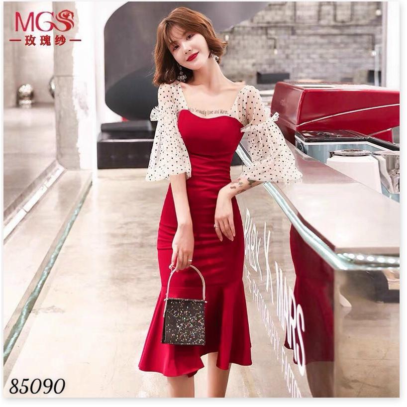 Đầm Umi đuôi cá phối lưới cực sang , tôn dáng đẹp cho chị em KME FASHION