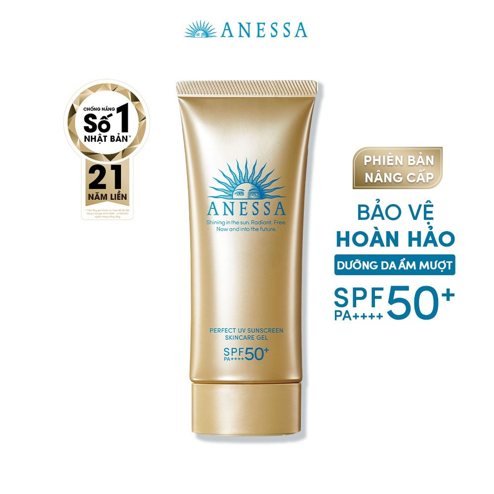 Gel Chống Nắng Anessa Dưỡng Ẩm Bảo Vệ Hoàn Hảo Perfect UV Sunscreen Skincare Gel N SPF50+/PA++++ 90g