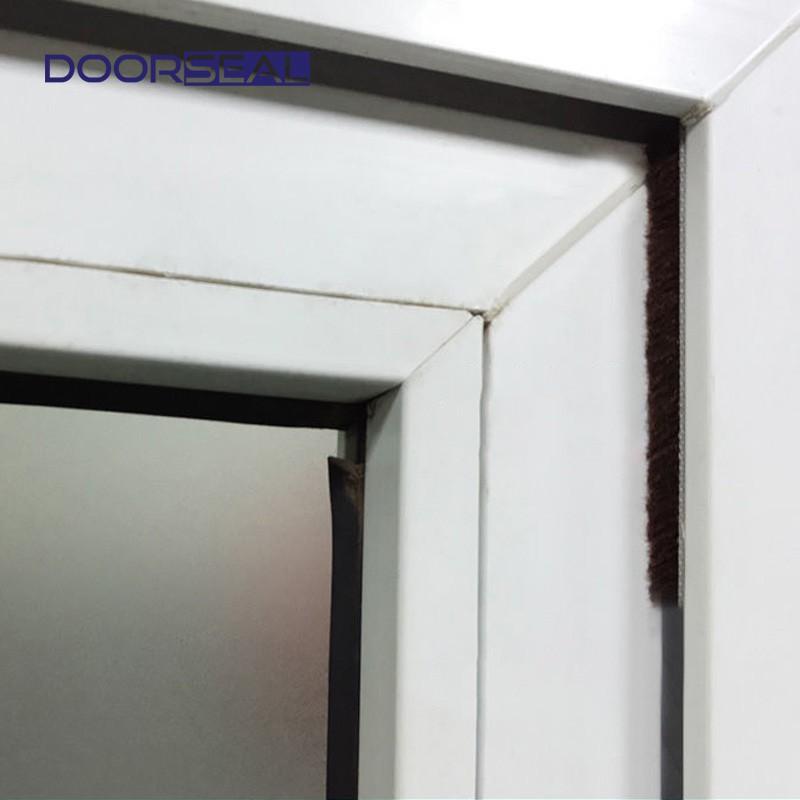 2 Mét-Ron Sợi Lông Dán Khe Hở Khung Cửa Ngăn Bụi Côn Trùng-Gioăng dán cửa sợi lông - DOORSEAL