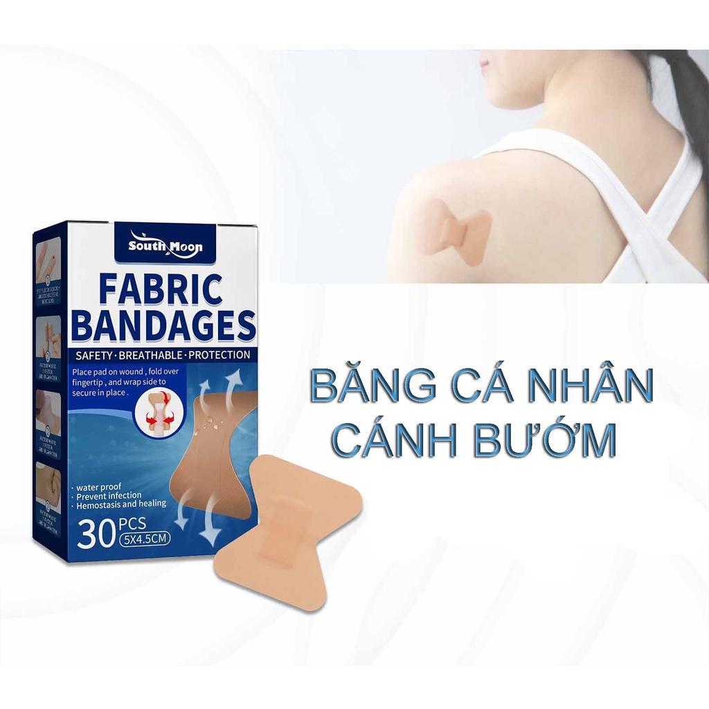 Hộp 30 Băng Cá Nhân Hình Cánh Bướm Siêu Dính Cao Cấp