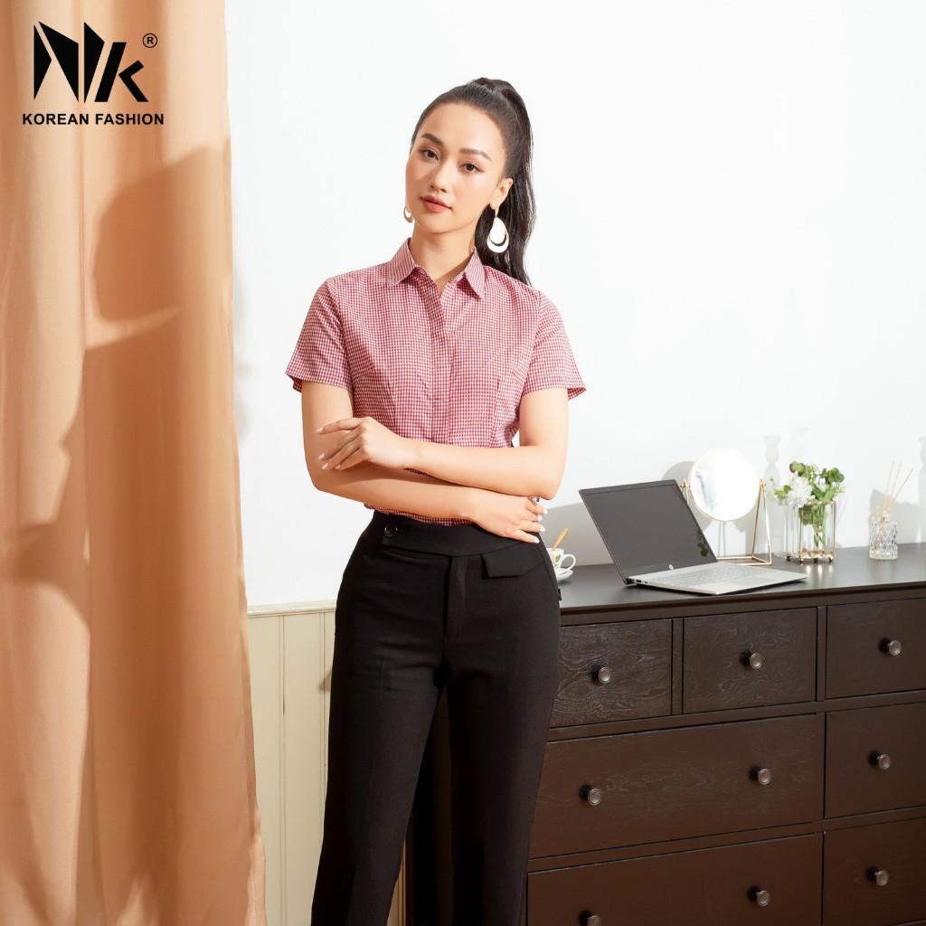 Quần Tây Nữ Công Sở NK FASHION Ống Côn Năp Túi Cài Khuy Lệch NKQU2011003