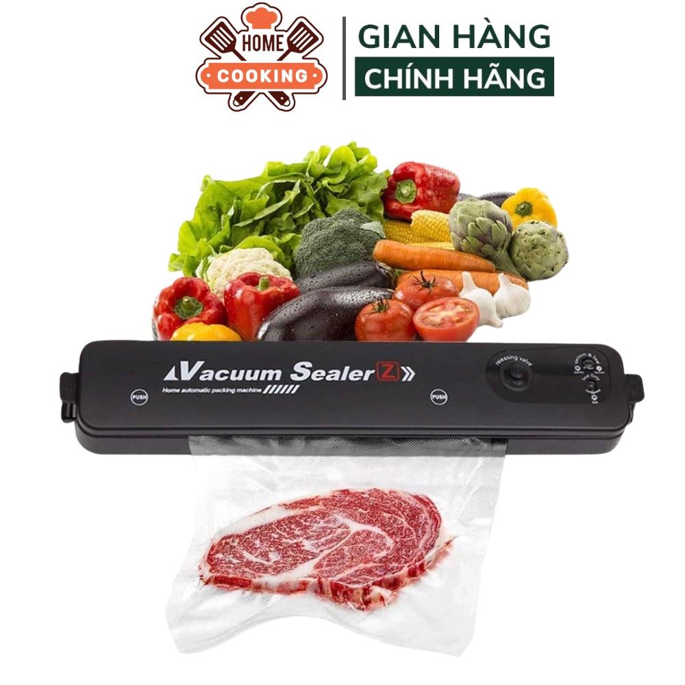 Máy hút chân không, máy hàn miệng túi thực phẩm Vacuum Sealer, giúp bảo quản thực phẩm cho gia đình, tặng kèm 10 túi hút