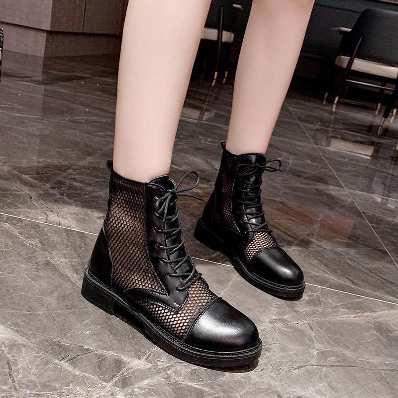 Bốt nữ cao cổ lưới thoáng khí cá tính (mã 5933 - BỐT LƯỚI