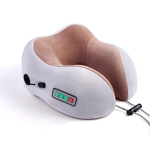 Gối ngủ massage pin sạc hình chữ U tạo nhiệt trị đau mỏi cổ YJ818 - Dòng cao cấp - Nhiều màu, giao ngẫu nhiên