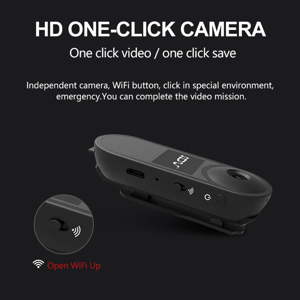 1080P Wireless Mini Body Camera Pocket Video Spy Recorder