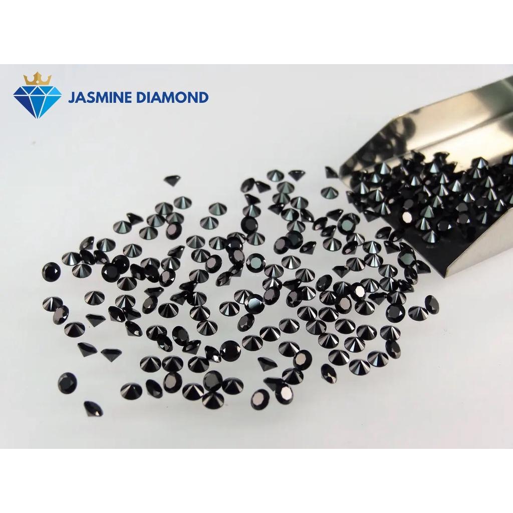 Kim cương nhân tạo Mỹ Moissanite tấm màu đen