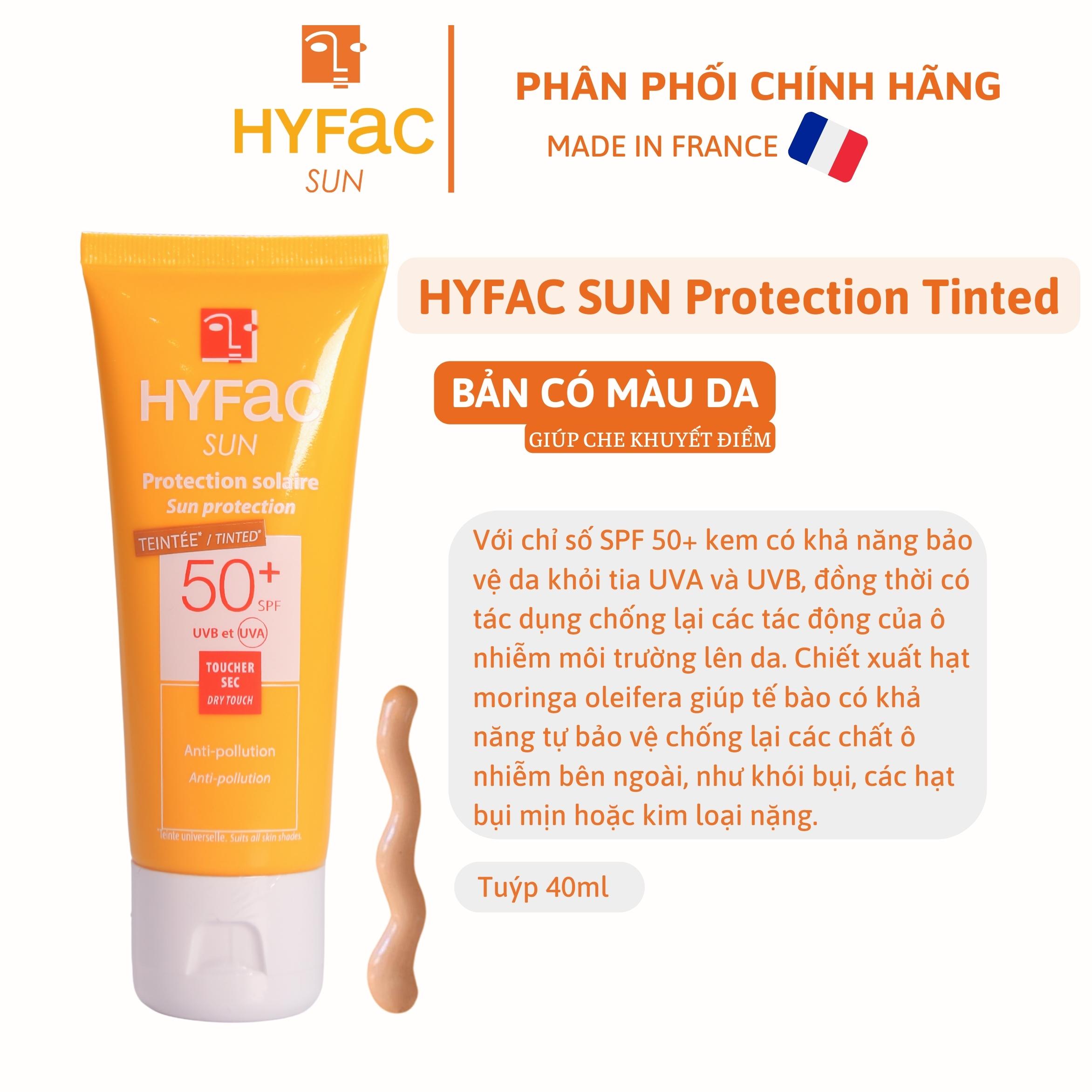 [Bản Có Màu Da] Kem Chống Nắng Hyfac Sun Tinted Protection