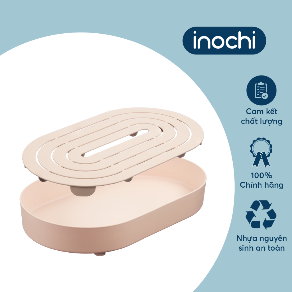 Khay úp cốc oval Sano - Chính hãng Inochi ( Tặng kèm khăn lau PaKaSa)