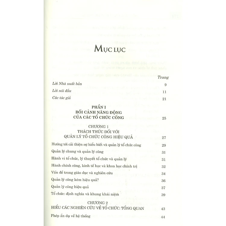 Sách - Hiểu và quản lý tổ chức công