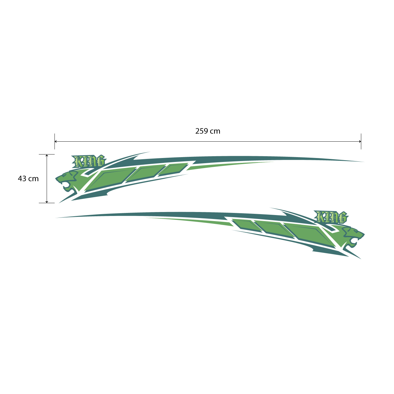 Decal chữ dán xe, tem oto cho xe CRV, tem xe phong cách WRAP 63, KT 259x43cm