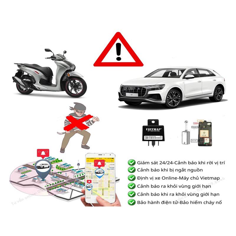 Thiết Bị Định Vị MT4G Dành Cho Xe Ô Tô - Viet-map - Sim Viet-tel 4G