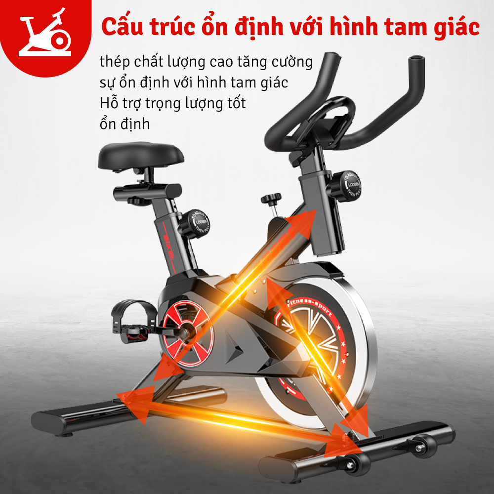 Xe đạp tập thể dục, Xe đạp thể thao,Xe đạp thể dục trong nhà có đồ hồ hiển thị quãng đường, calo tiêu thụ, giảm mỡ, săn chắc cơ thể