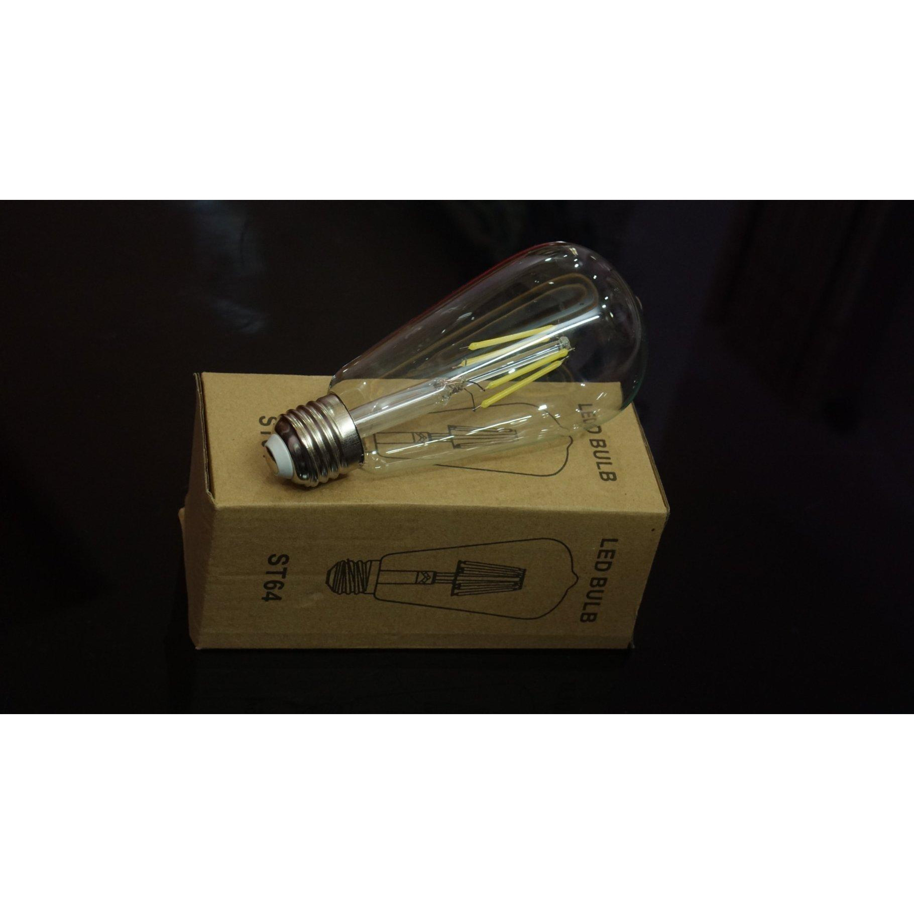 Combo 5 Bóng Đèn LED ST64 Giả Sợi Đốt Công Suất 4W Dùng Để Trang Trí Và Chiếu Sáng