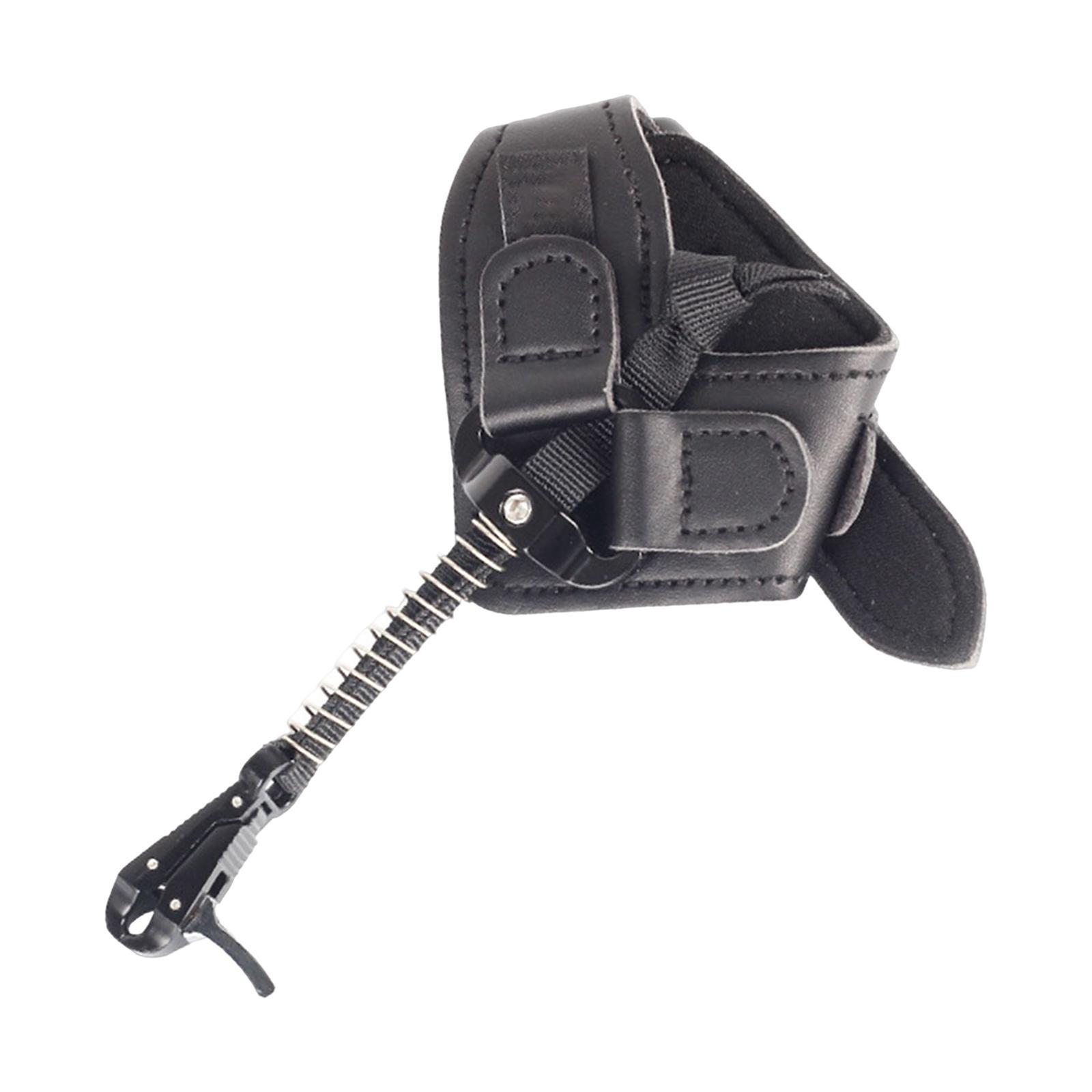 Release Aid Wrist Strap Finger Grip Adjustable Tool for Compound Bow