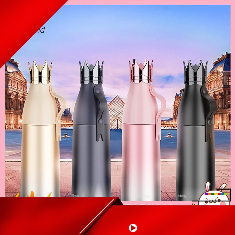 Bình Nước Giữ Nhiệt 240/350ml Hình Vương Miện Đỏ