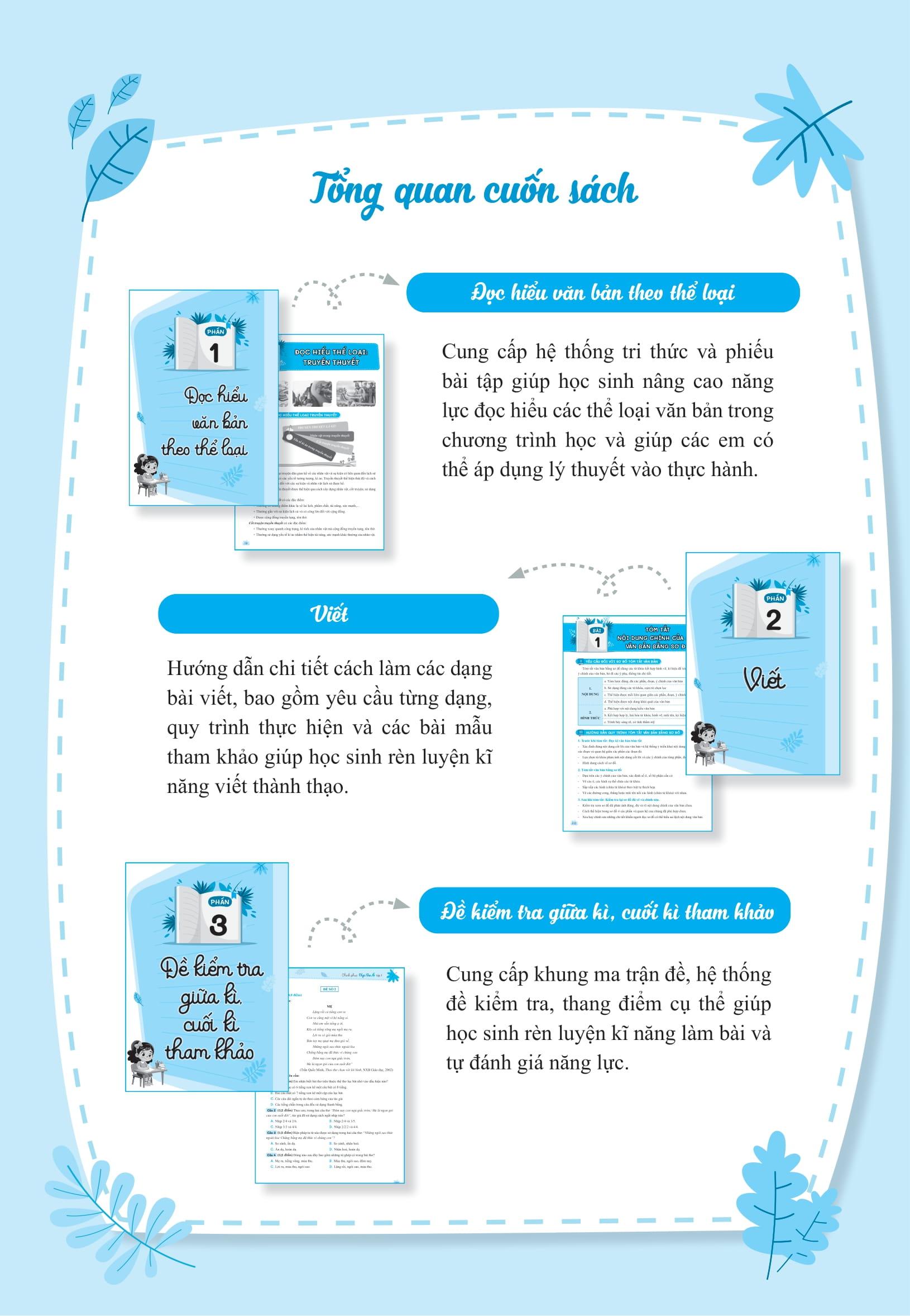 Sách - Chinh Phục Ngữ Văn - Kỹ Năng Đọc Hiểu Và Viết Theo Các Thể Loại Lớp 6 - Tập 1