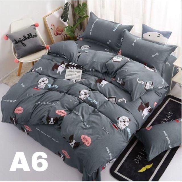 Bộ 5 Món Vỏ Chăn Ga Gối Coton poly cao cấp