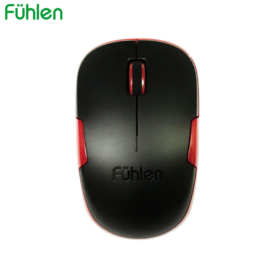 Hình ảnh Chuột máy tính không dây Wired mouse Fuhlen A06 màu Đen/ Hồng tặng kèm pin- Hàng chính hãng