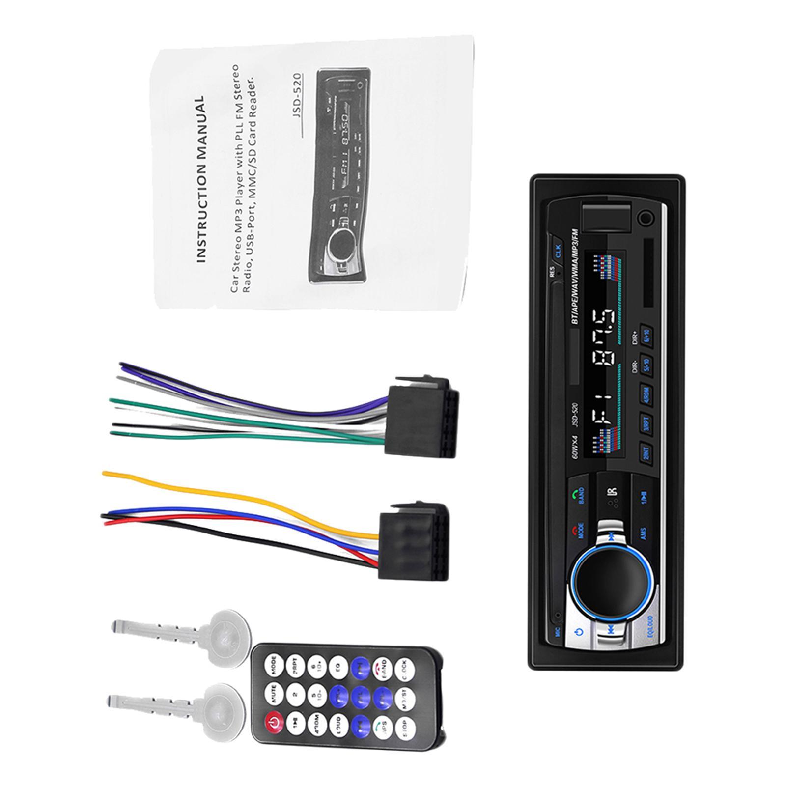 Car Audio MP3 Player JSD-520 Bluetooth   FM AUX Receiver