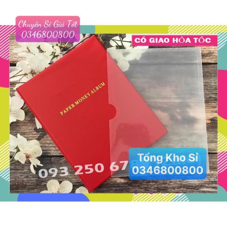 [TRỢ GIÁ] Album Đựng Tiền Giấy 20 Phơi 3 ngăn trong suốt PCCB (chứa được tối đa 60 tờ tiền