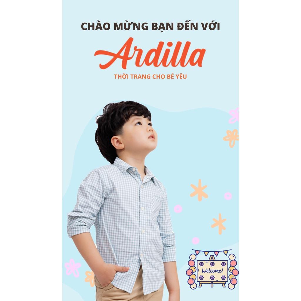 Áo Sơ Mi Bé Trai ARDILLA Họa Tiết Độc Đáo, Chất Liệu Vải Cotton Mềm Mại Cho Bé Từ 8-13 Tuổi AA1800