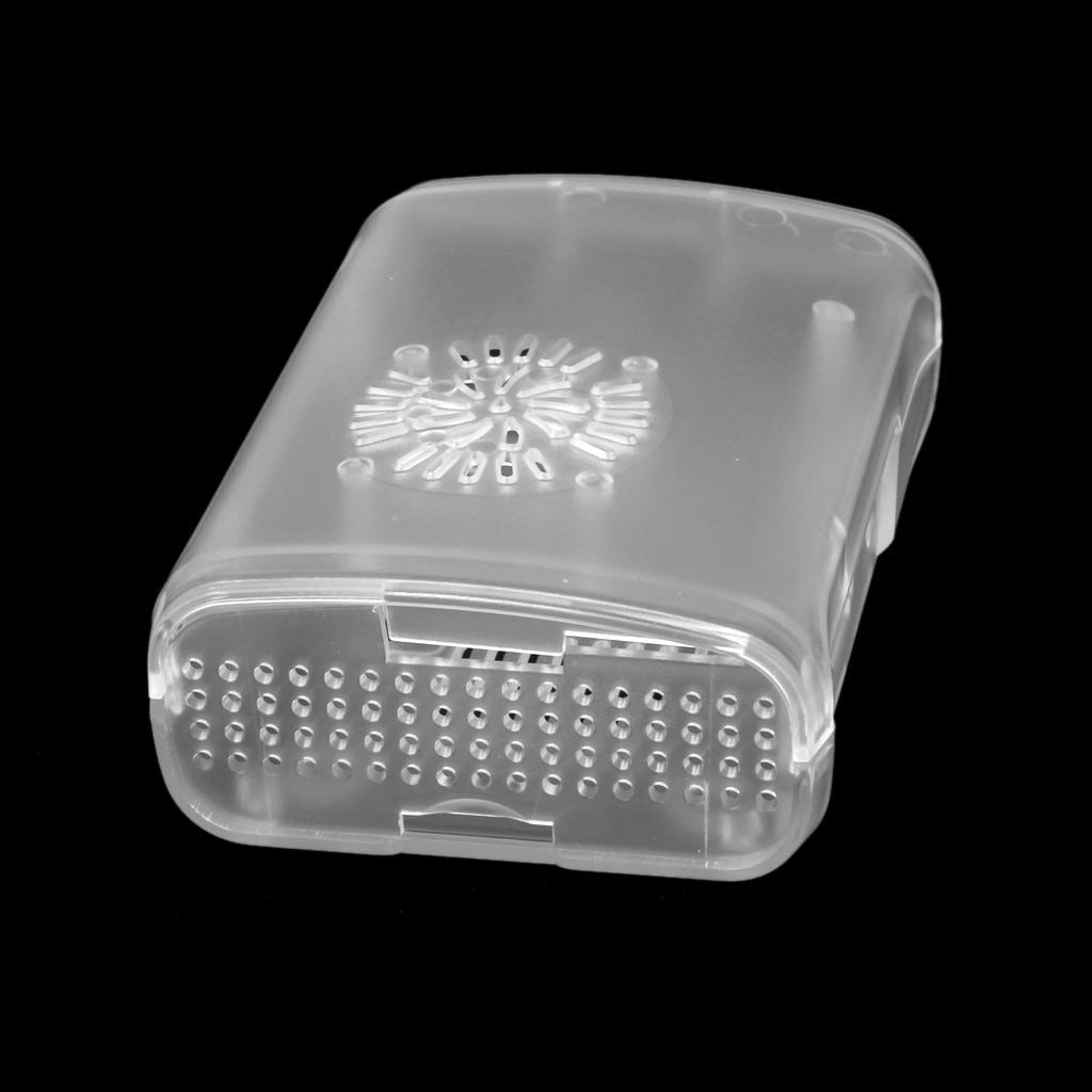 Clear Enclosure Case Shell Cover Box Support Fan For Raspberry Pi 2 Model B+
