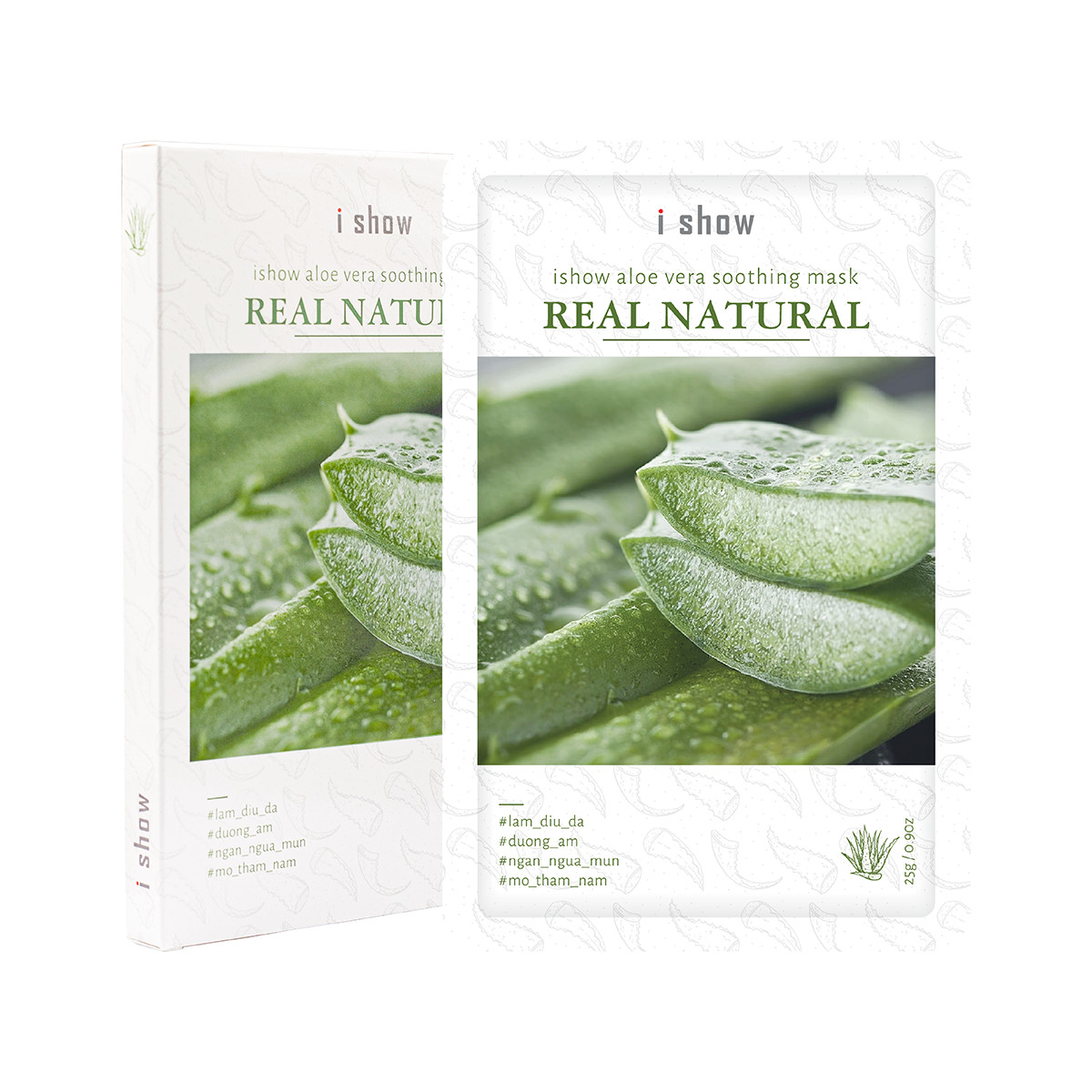 Mặt Nạ Dưỡng Ẩm, Ngừa Mụn Da Chiết Xuất Nha Đam ishow Aloe Vera Soothing Mask