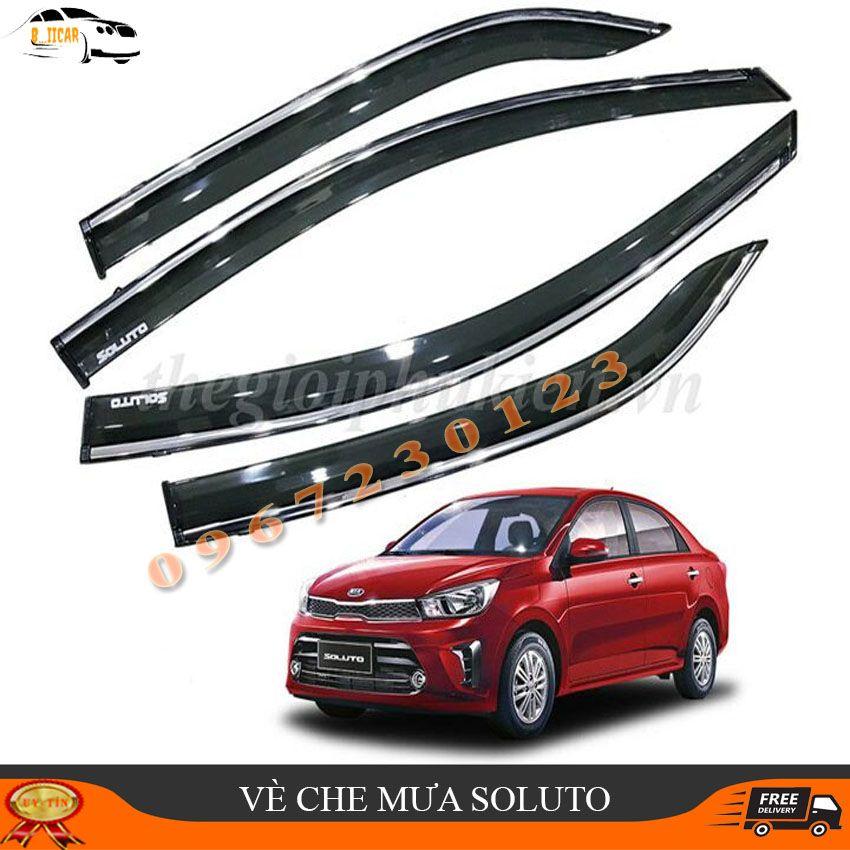 Bộ vè che mưa Kia Soluto chỉ mạ Crom cao cấp